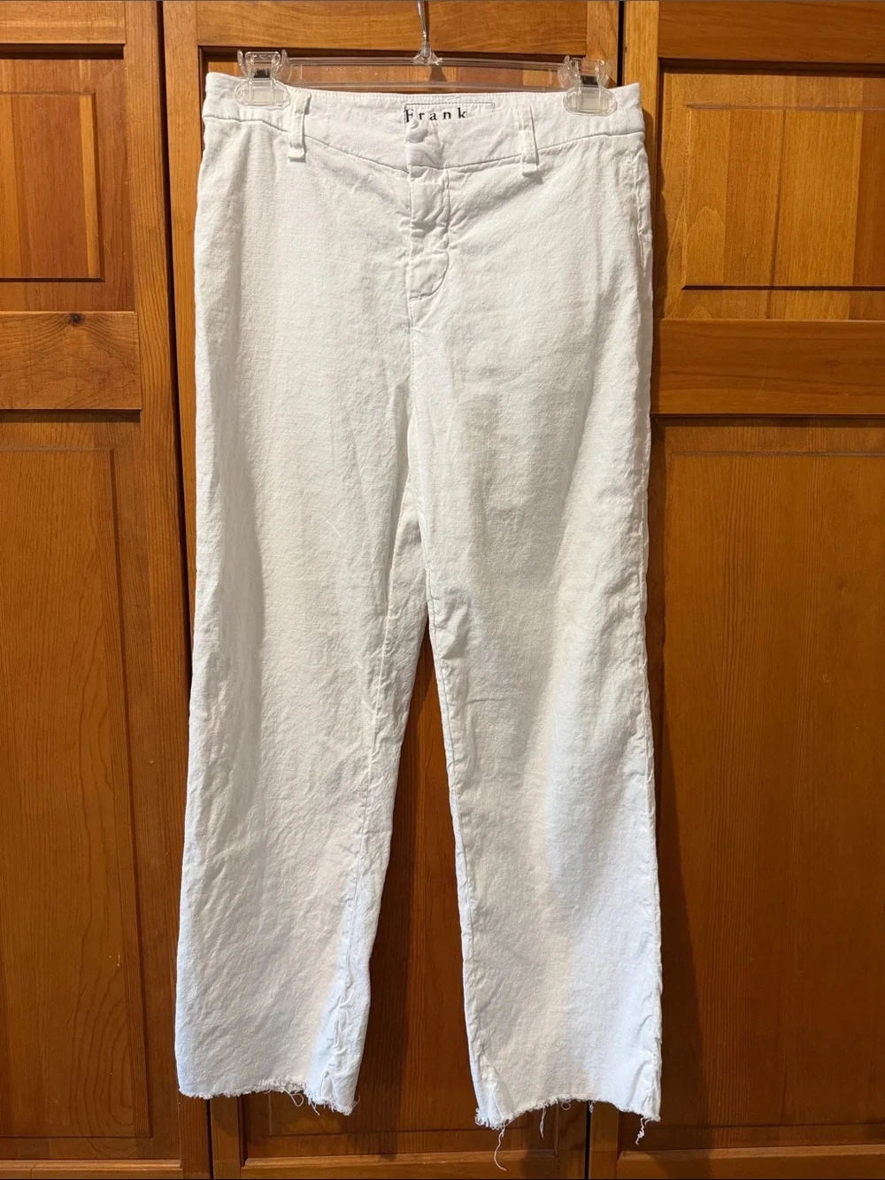 Frank & Eileen Kinsale White Linen Pants